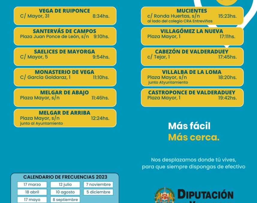 Mucientes volverá a tener cajero automático